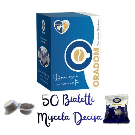 50 Capsule Oradom Compatibili Bialetti Miscela Decisa