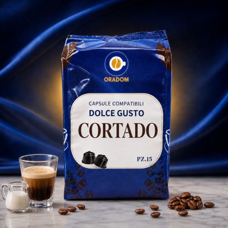 Cortado - 15 Capsule Compatibile Dolce Gusto ORADOM